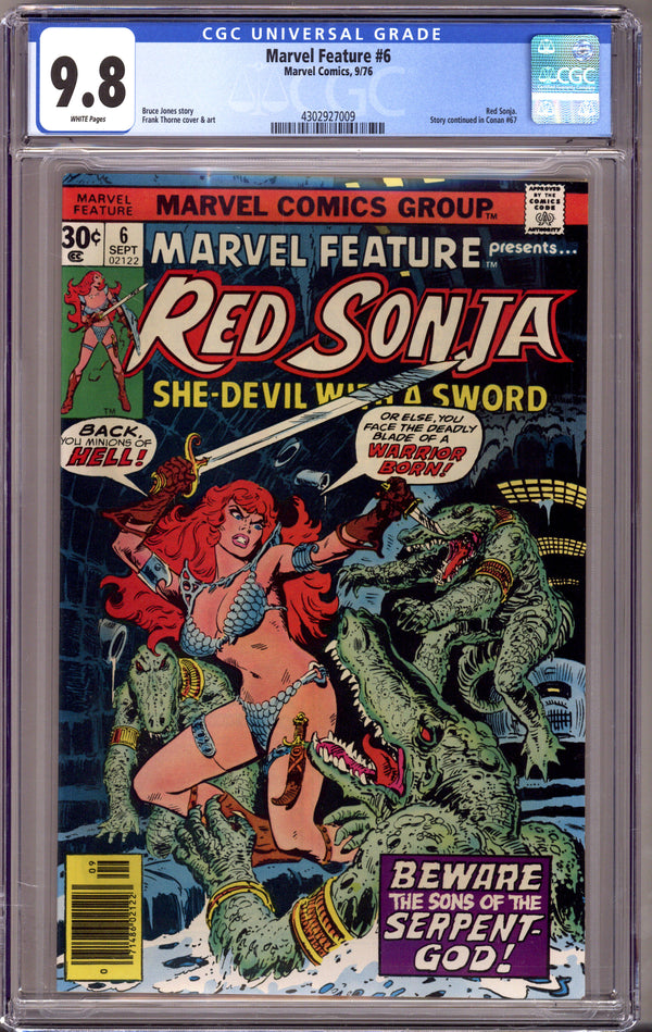 Marvel Feature Vol 2 6 CGC 9.8 (NM/M) (1976)