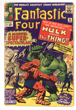 Fantastic Four Vol 1 25 GD+ (2.5) Extra Staples (1964)