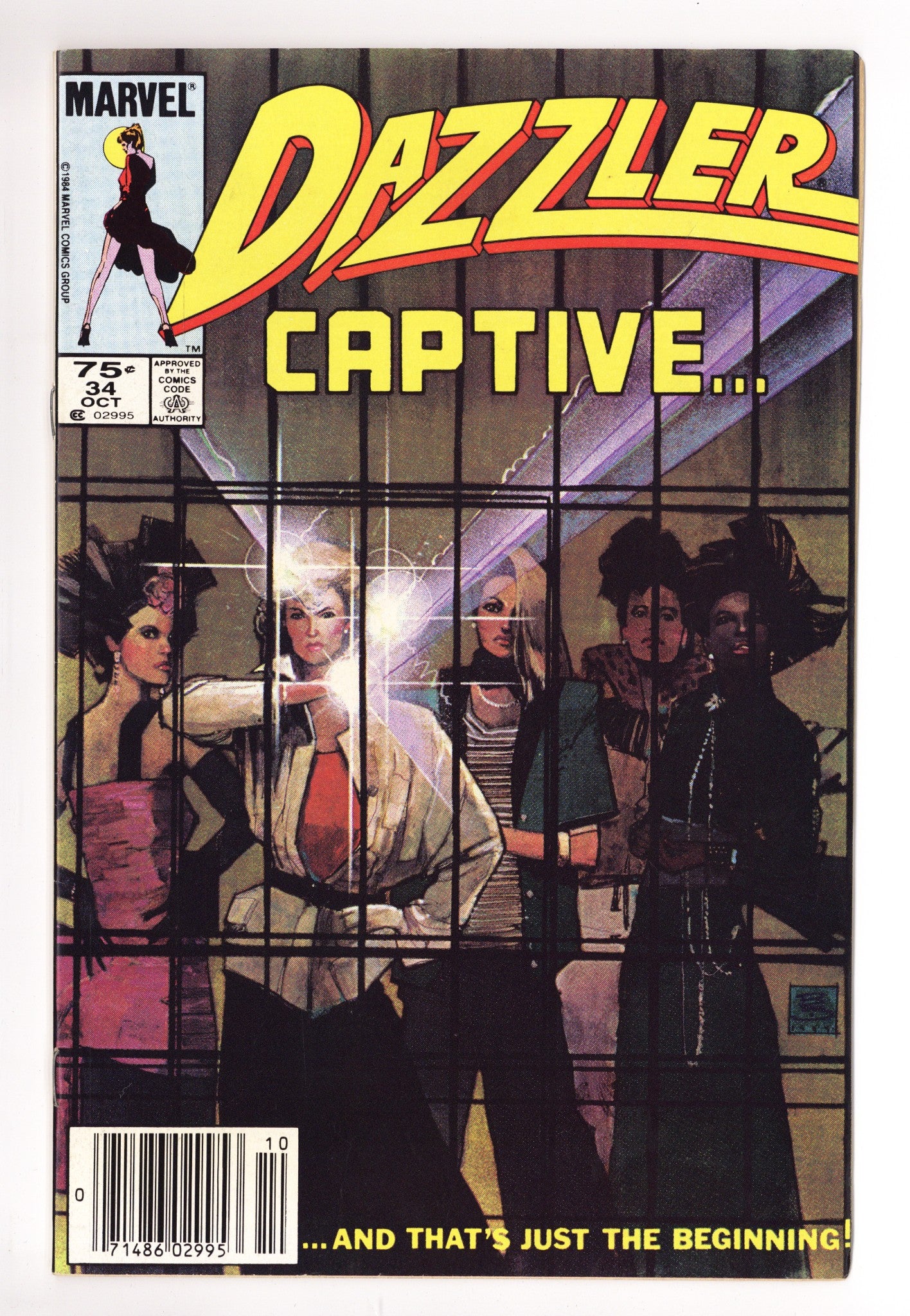 Dazzler Vol 1 34 Low Grade (1984) Canadian Price Variant 
