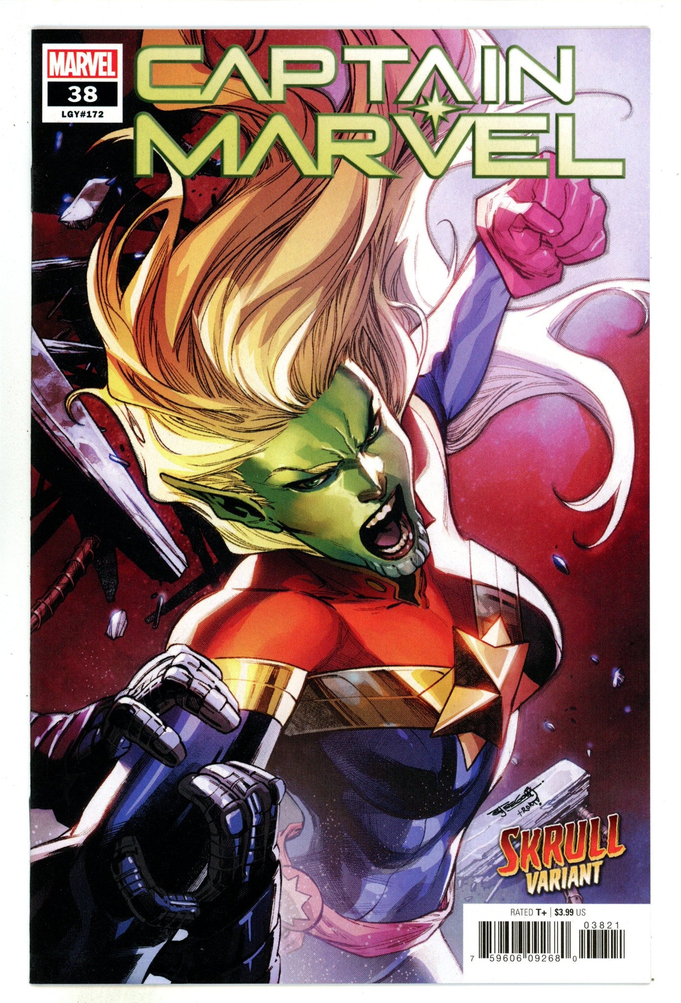 Captain Marvel Vol 11 38 (172) High Grade (2022) Segovia Variant 