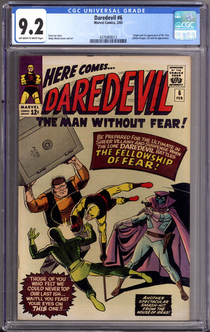 Daredevil Vol 1 6 CGC 9.2 (NM-) (1965)