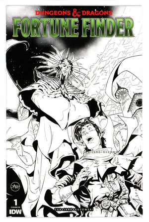 Dungeons & Dragons Fortune Finder 1 Jaro B&W Incentive Variant NM- (2023)