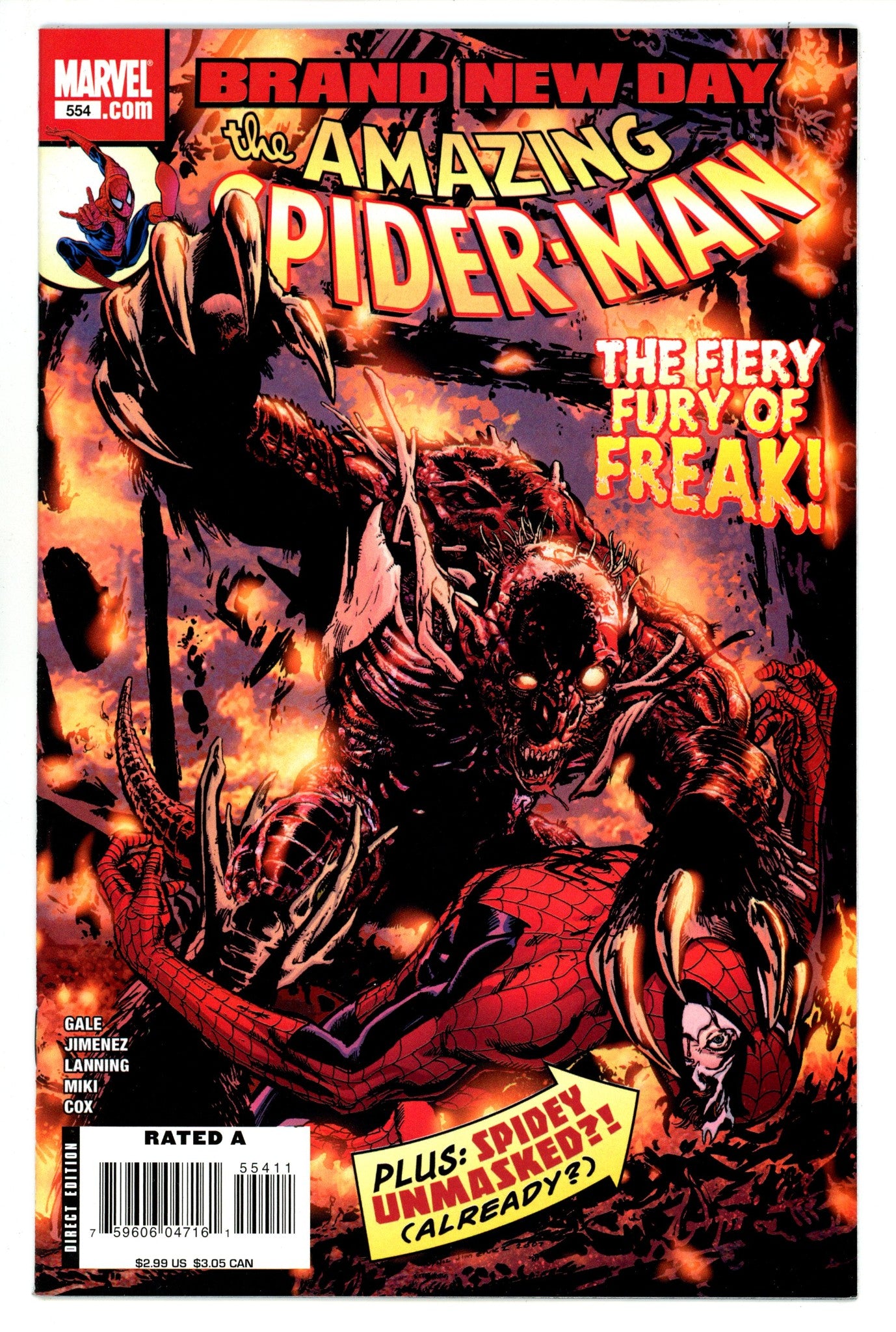 The Amazing Spider-Man Vol 2 554 VF (8.0) (2008) 