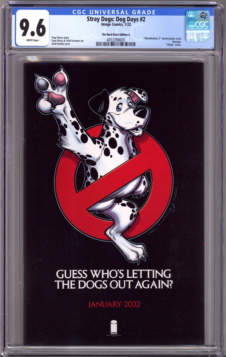 Stray Dogs: Dog Days 2 CGC 9.6 (NM+) (2022) Hardin Homage Exclusive Variant 