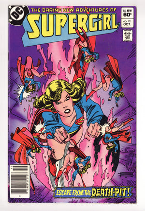 The Daring New Adventures of Supergirl 12 VF+ (8.5) Mark Jewellers (1983) Newsstand
