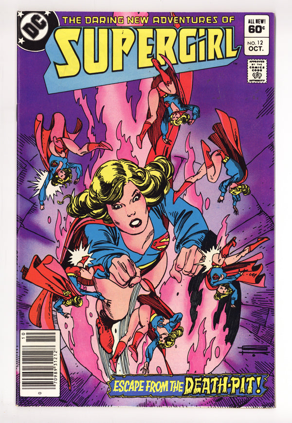 The Daring New Adventures of Supergirl 12 VF+ (8.5) Mark Jewellers (1983) Newsstand