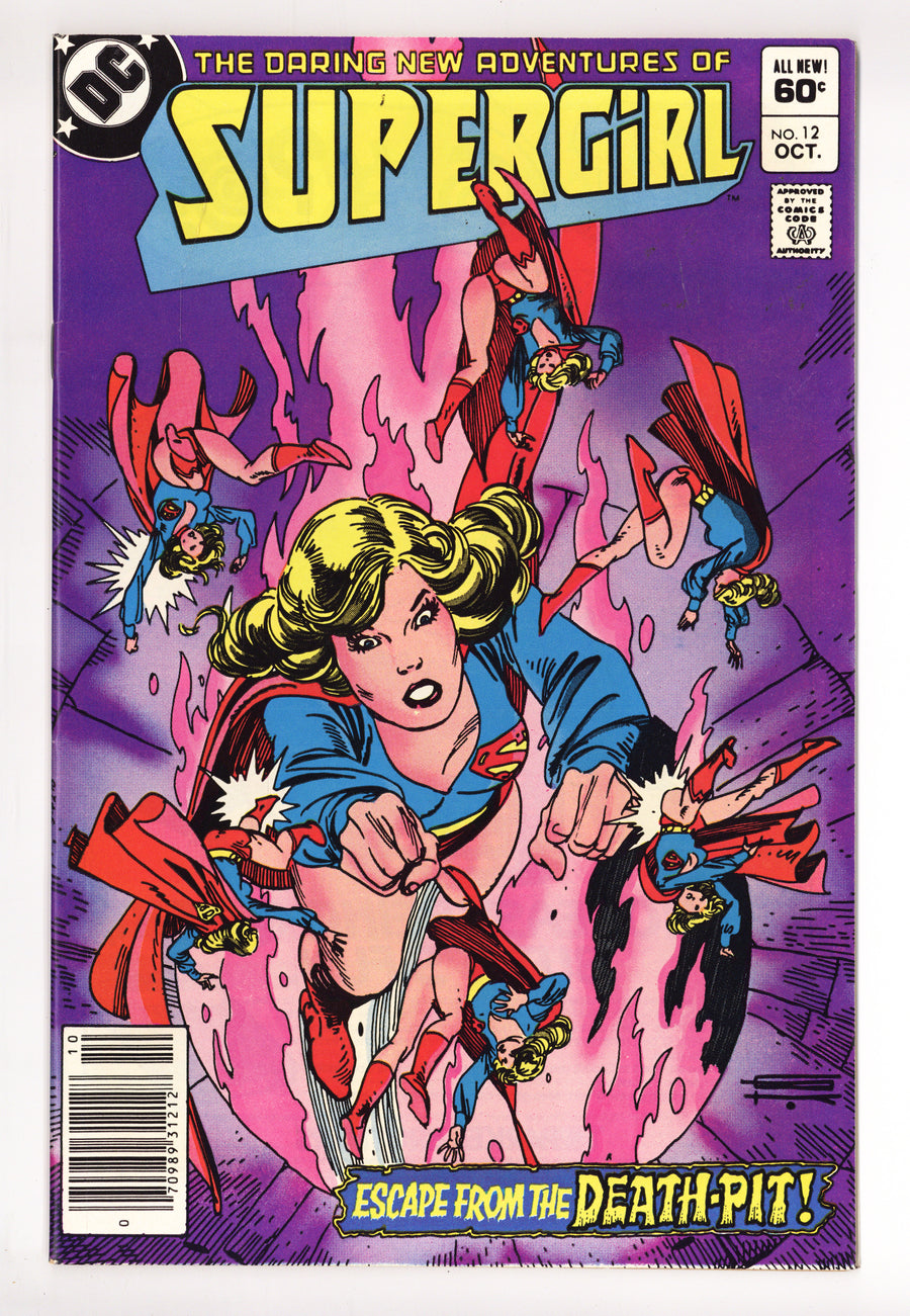 The Daring New Adventures of Supergirl 12 VF+ (8.5) Mark Jewellers (1983) Newsstand 