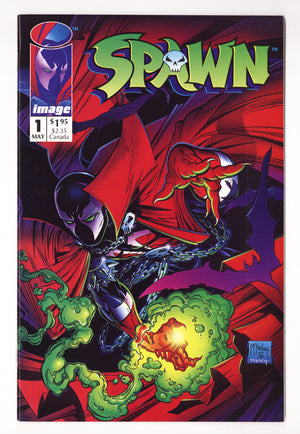 Spawn   1  VF- (7.5) Black Spot   (1992)