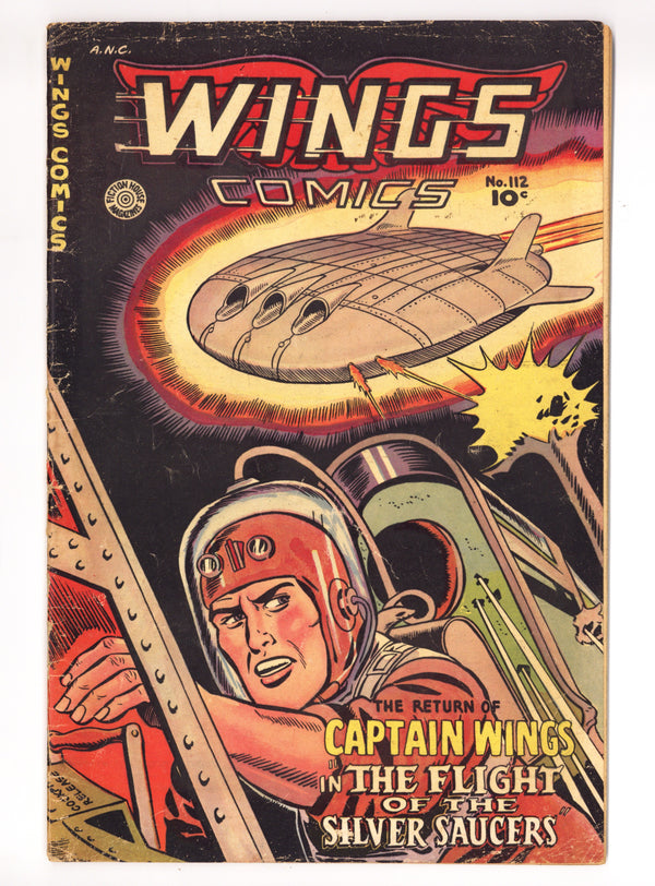 Wings Comics 112 VG- (3.5) (1950)