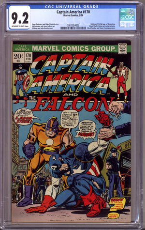 Captain America Vol 1 170 CGC 9.2 (NM-) (1974)