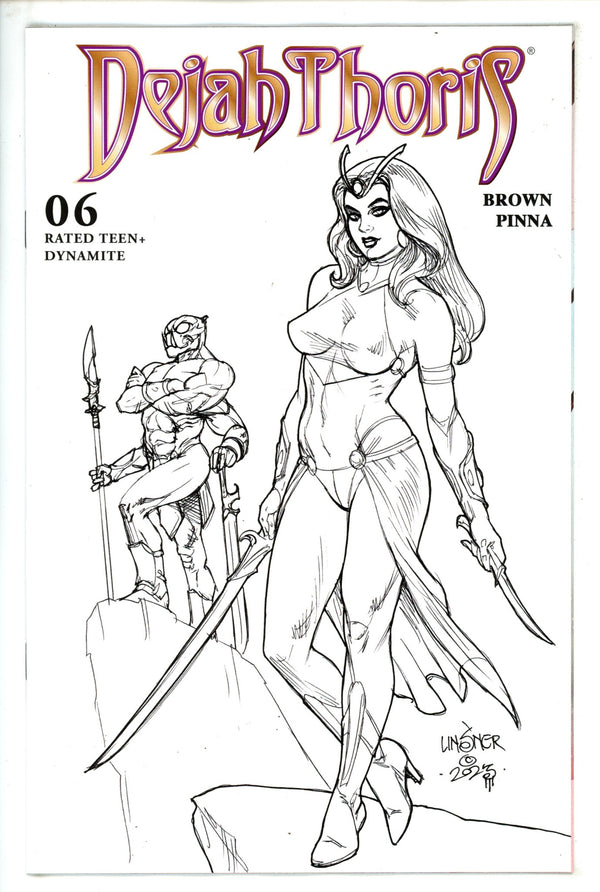 Dejah Thoris Vol 4 6 Linsner B&W Incentive Variant (2023)