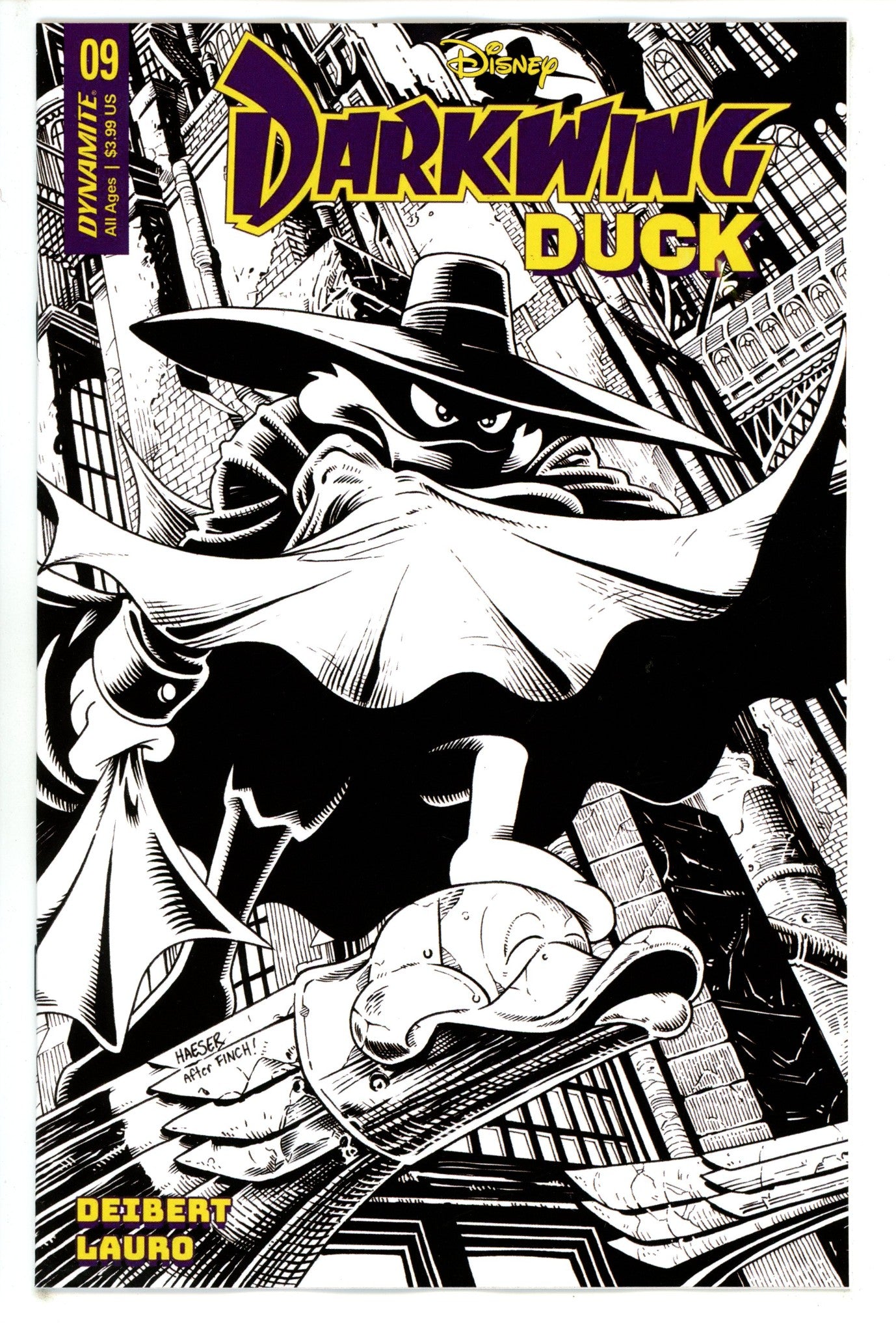 Darkwing Duck 9 Haeser B&W Incentive Variant (2023)