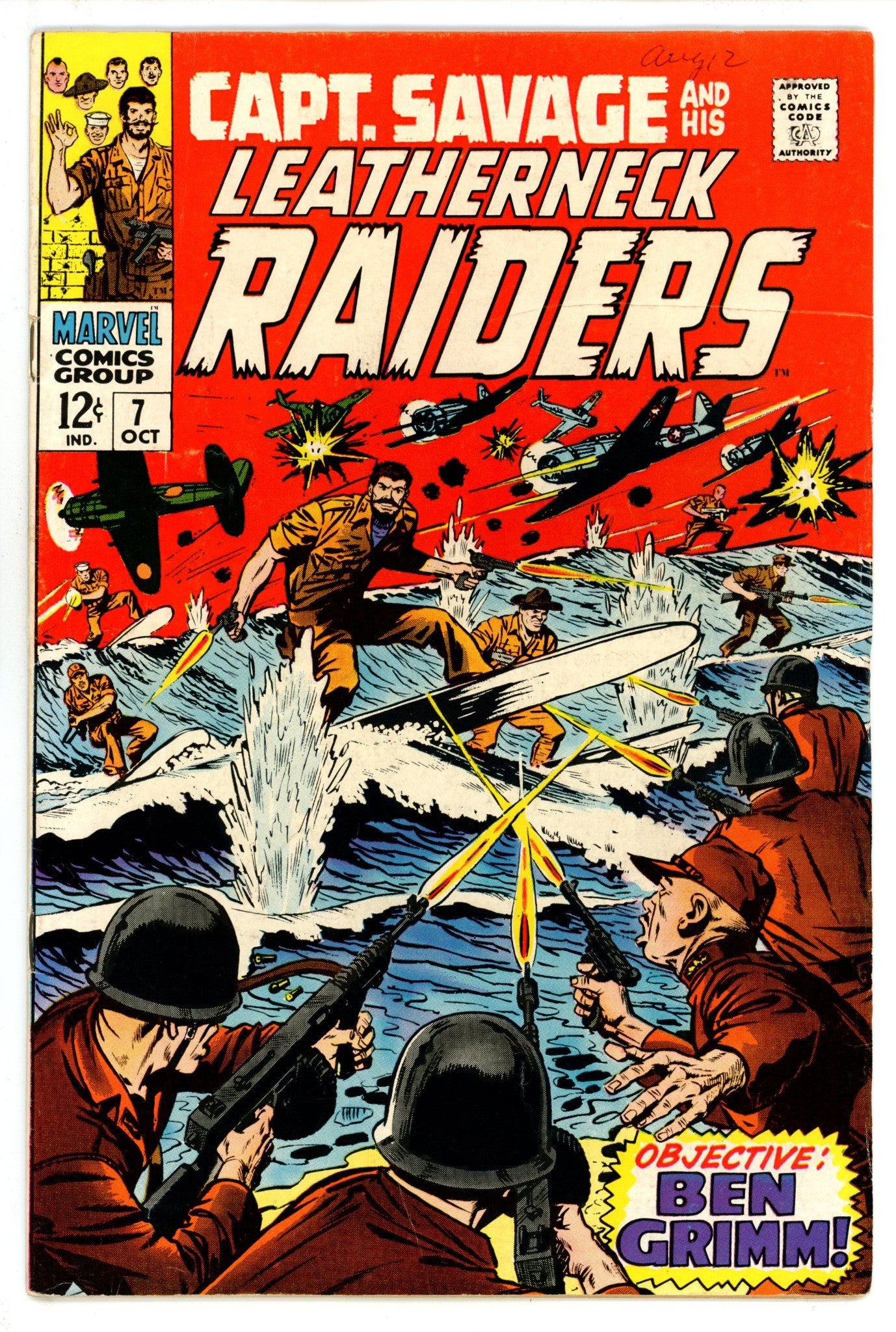 Capt. Savage and His Leatherneck Raiders 7 FN (6.0) (1968) 