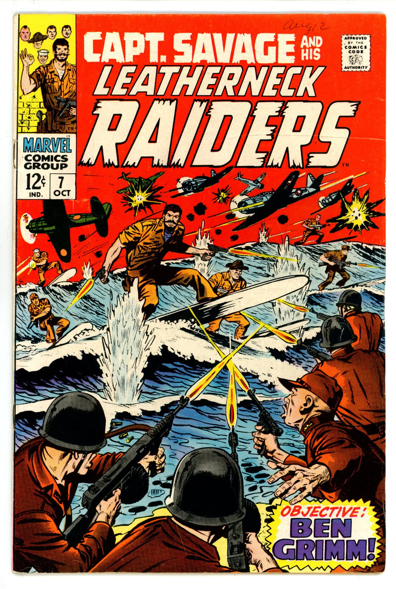 Capt. Savage and His Leatherneck Raiders 7 FN (6.0) (1968) 