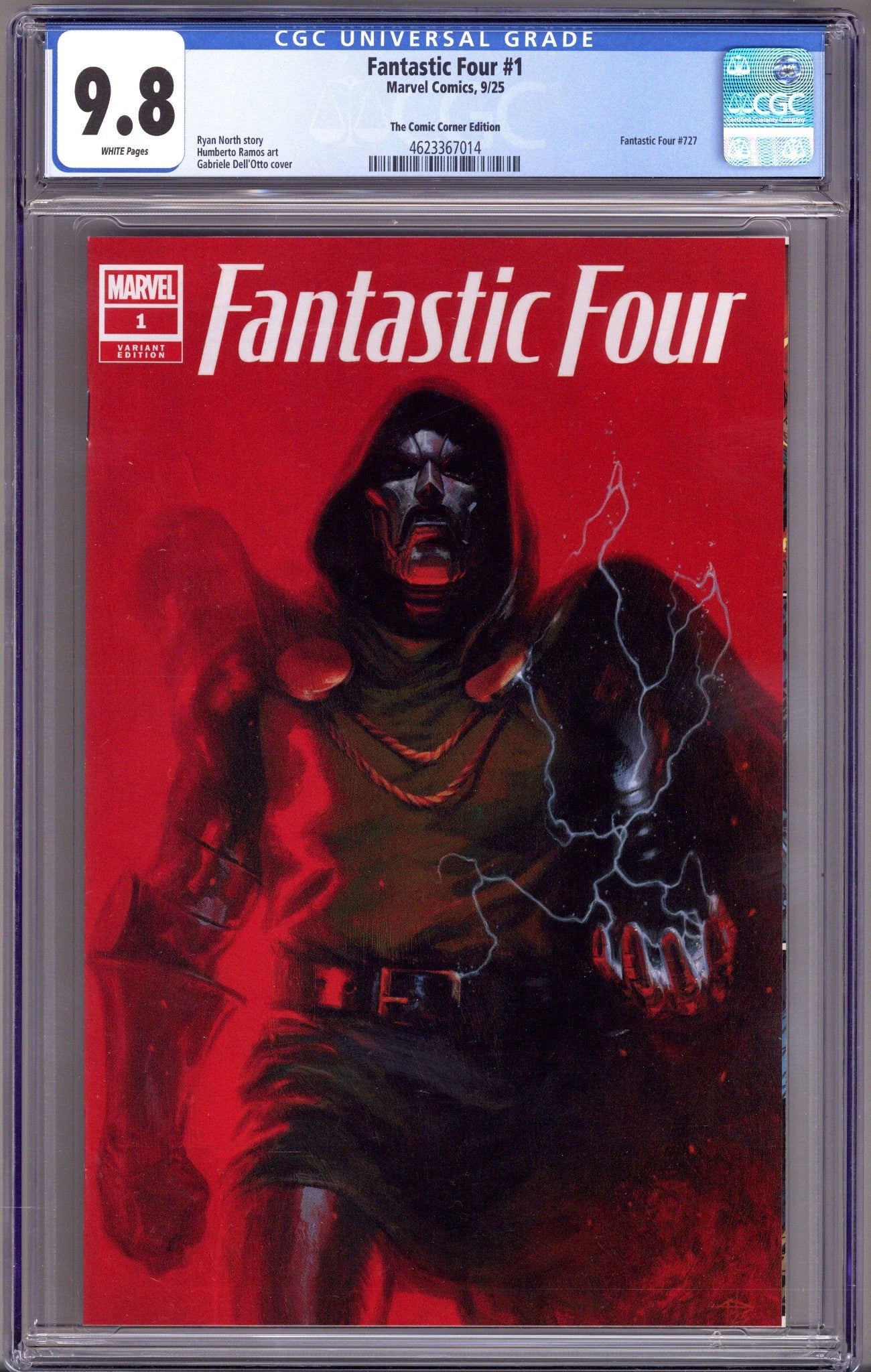 Fantastic Four Vol 8 1 CGC 9.8 (NM/M) (2025) Dell'Otto Exclusive Variant 