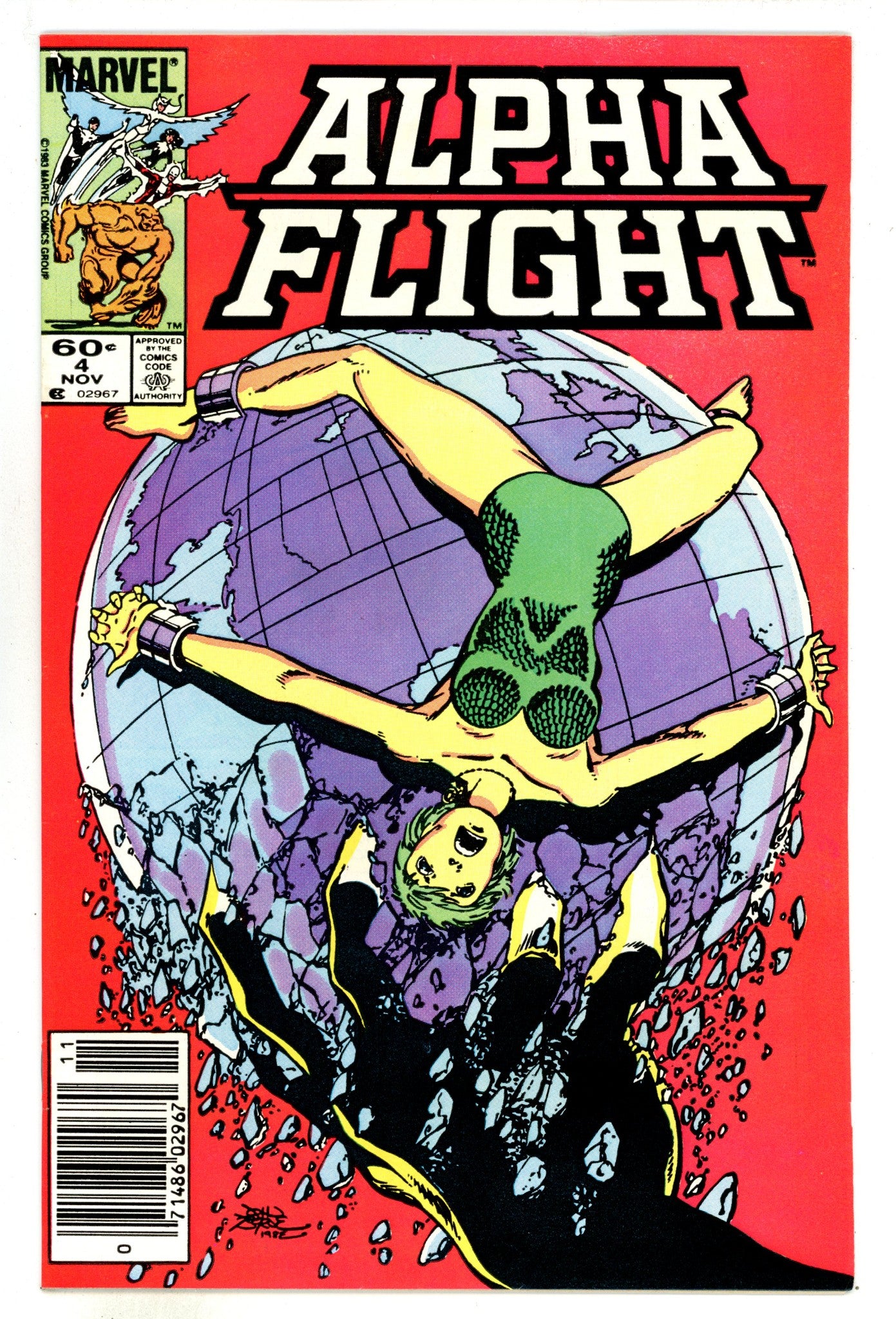 Alpha Flight Vol 1 4 High Grade (1983) Newsstand 