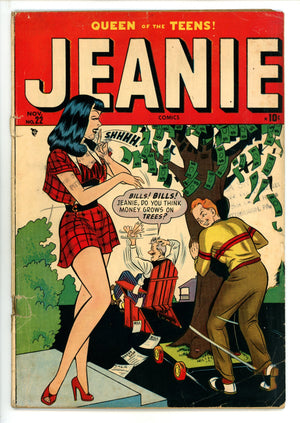 Jeanie Comics 22 Missing Centerfold, Cvr Det (1948) 