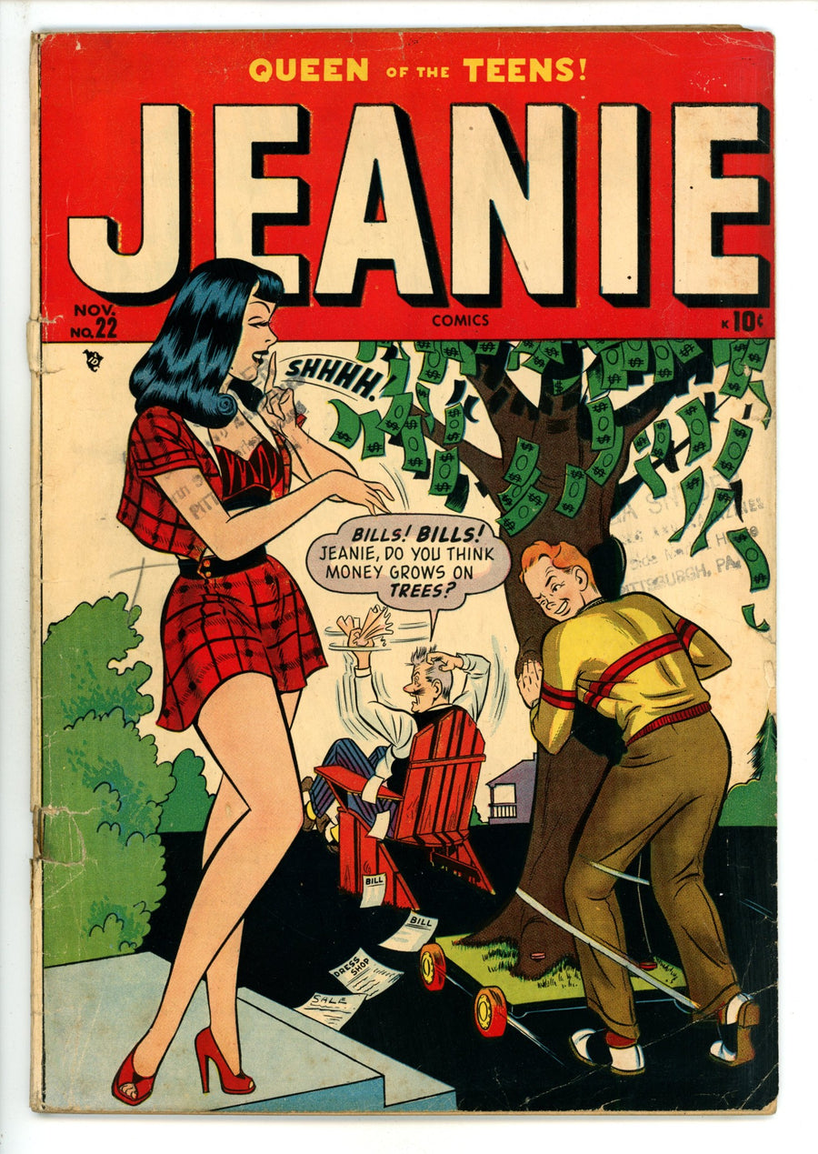 Jeanie Comics 22 Missing Centerfold, Cvr Det (1948) 