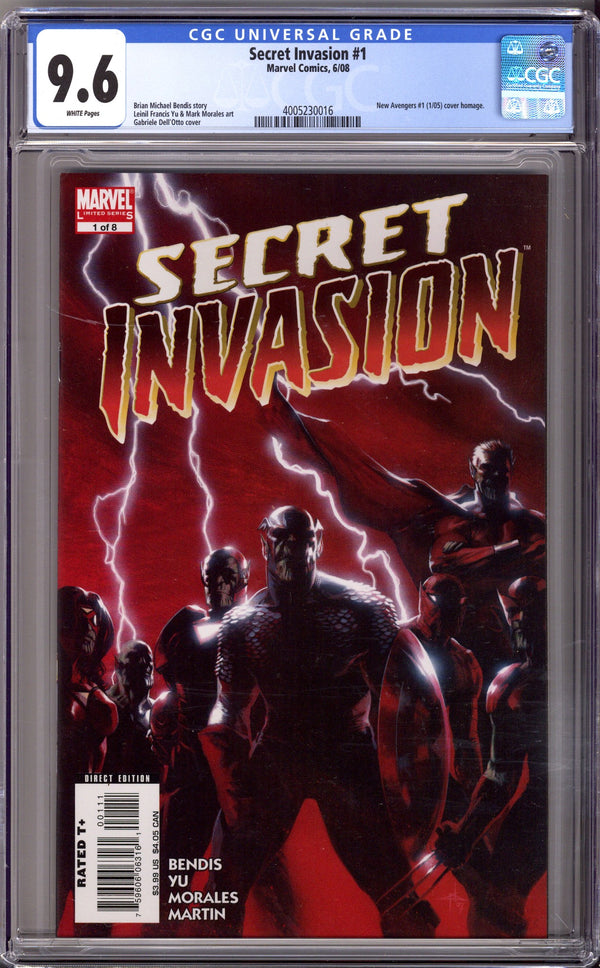 Secret Invasion 1 CGC 9.6 (NM+) (2008)