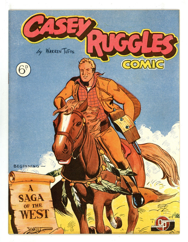 Casey Ruggles Western Comic 1 VF (8.0) (1951)