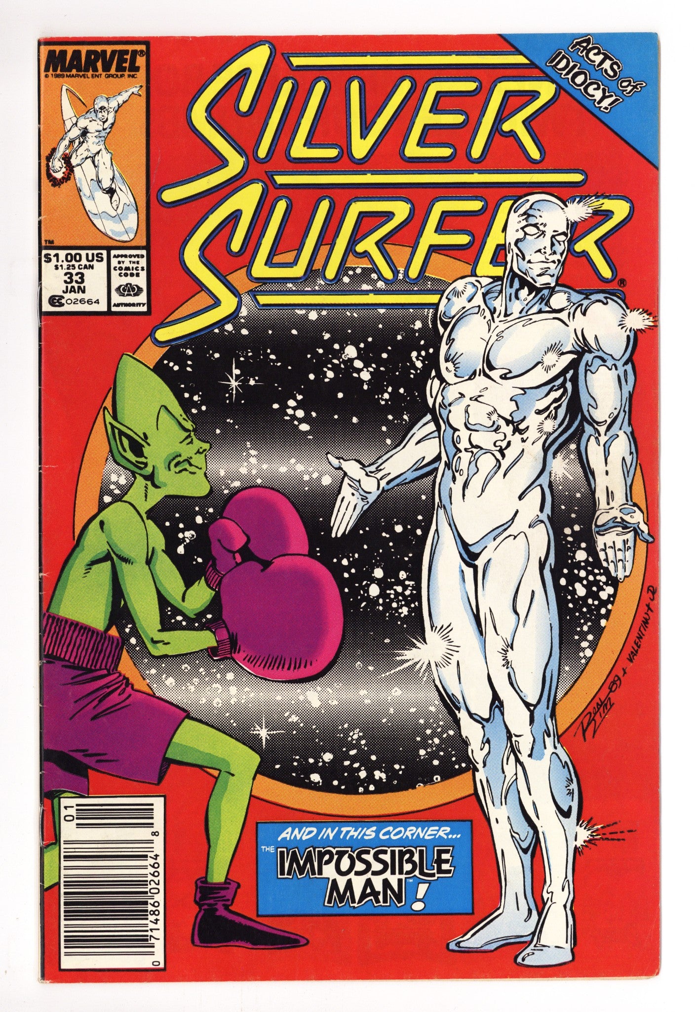 Silver Surfer Vol 3 33 Low Grade (1990) Newsstand 