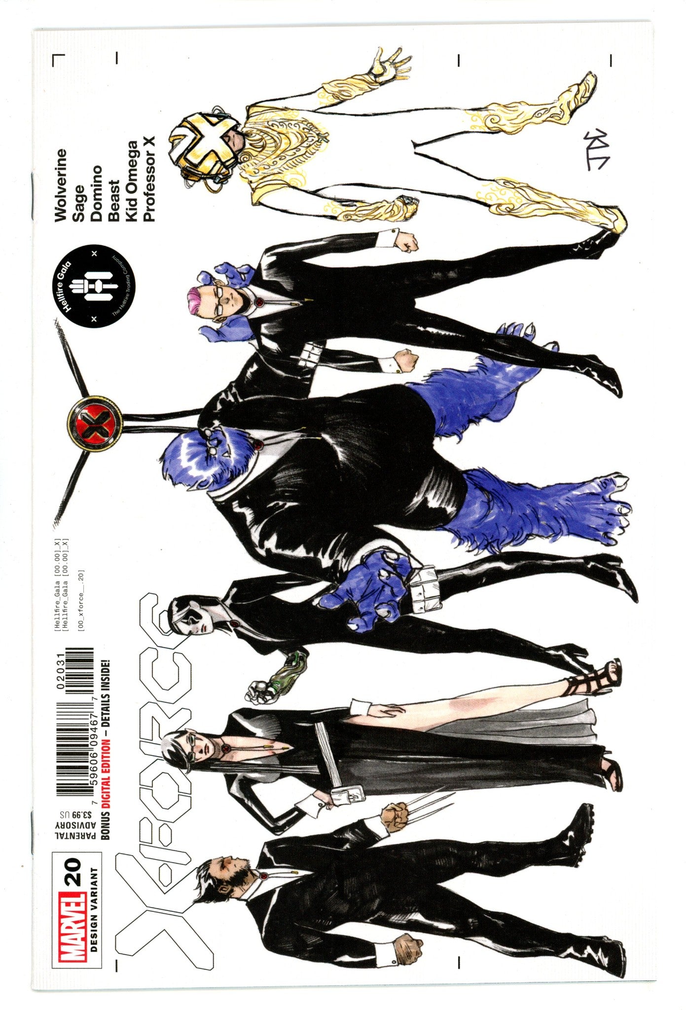 X-Force Vol 6 20 High Grade (2021) Cassara Design Variant 