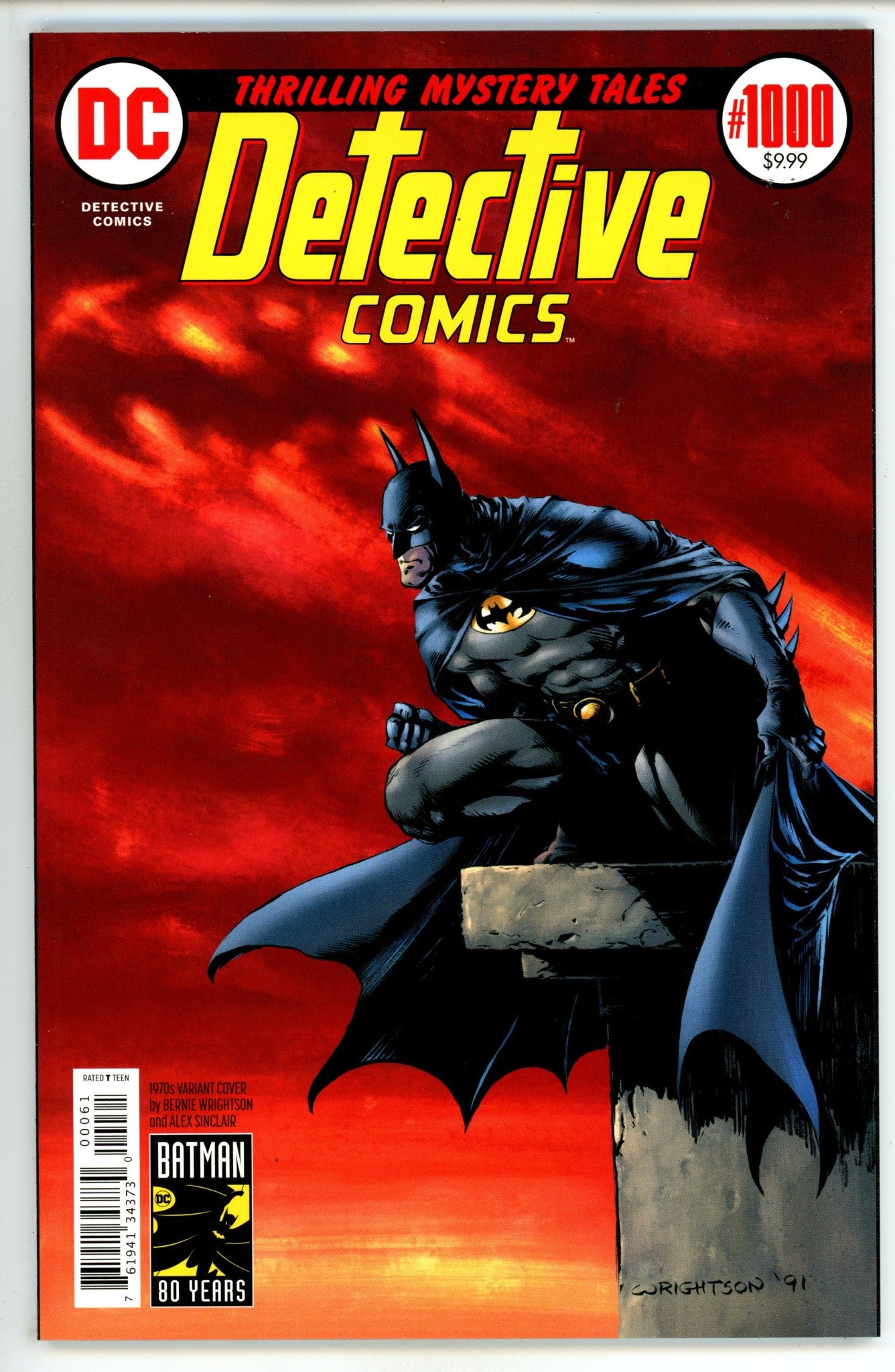 Detective Comics Vol 3 1000 High Grade (2019) Wrightson Variant 