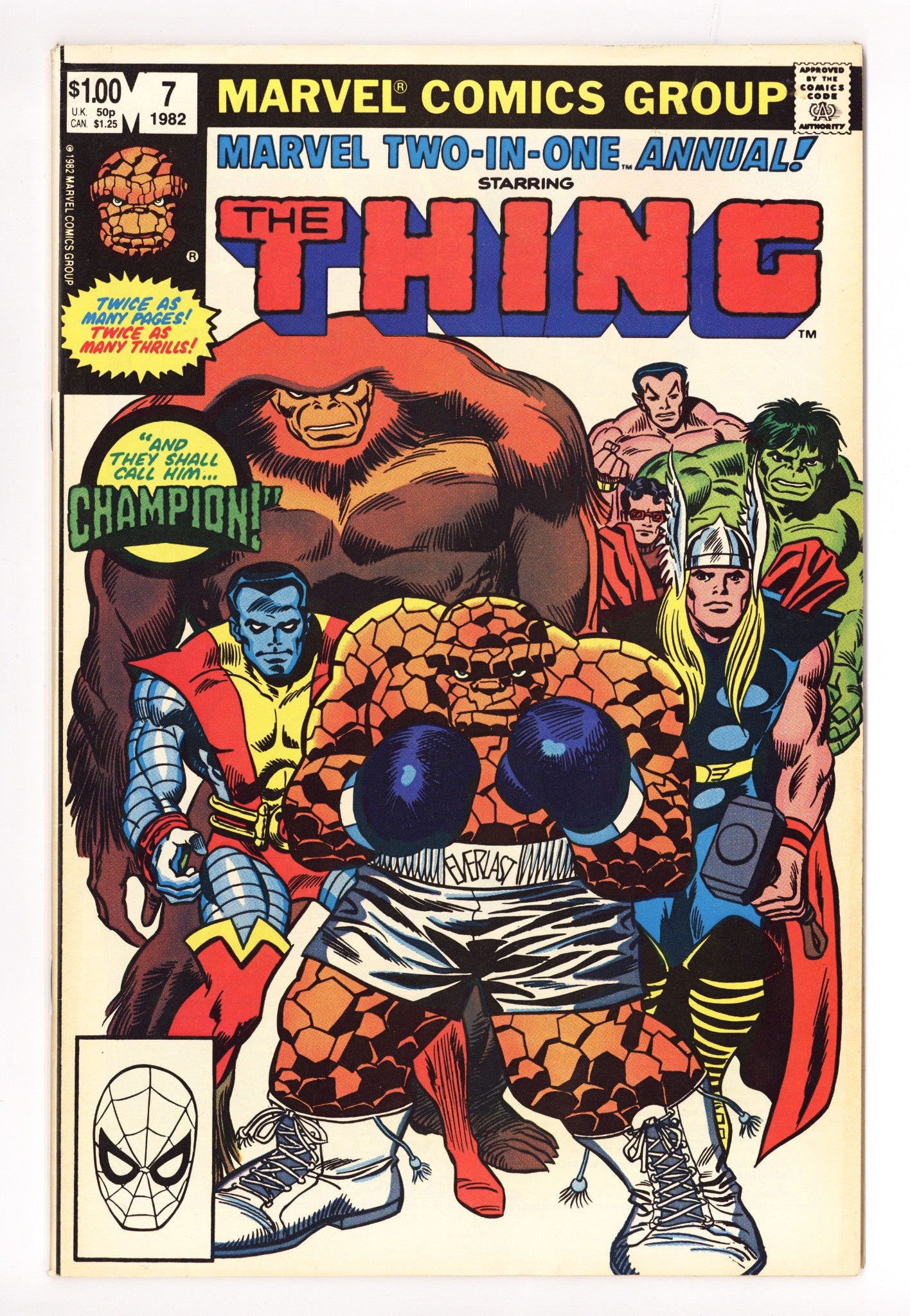 Marvel Two-in-One Annual Vol 1 7 Mid Grade (1982) 