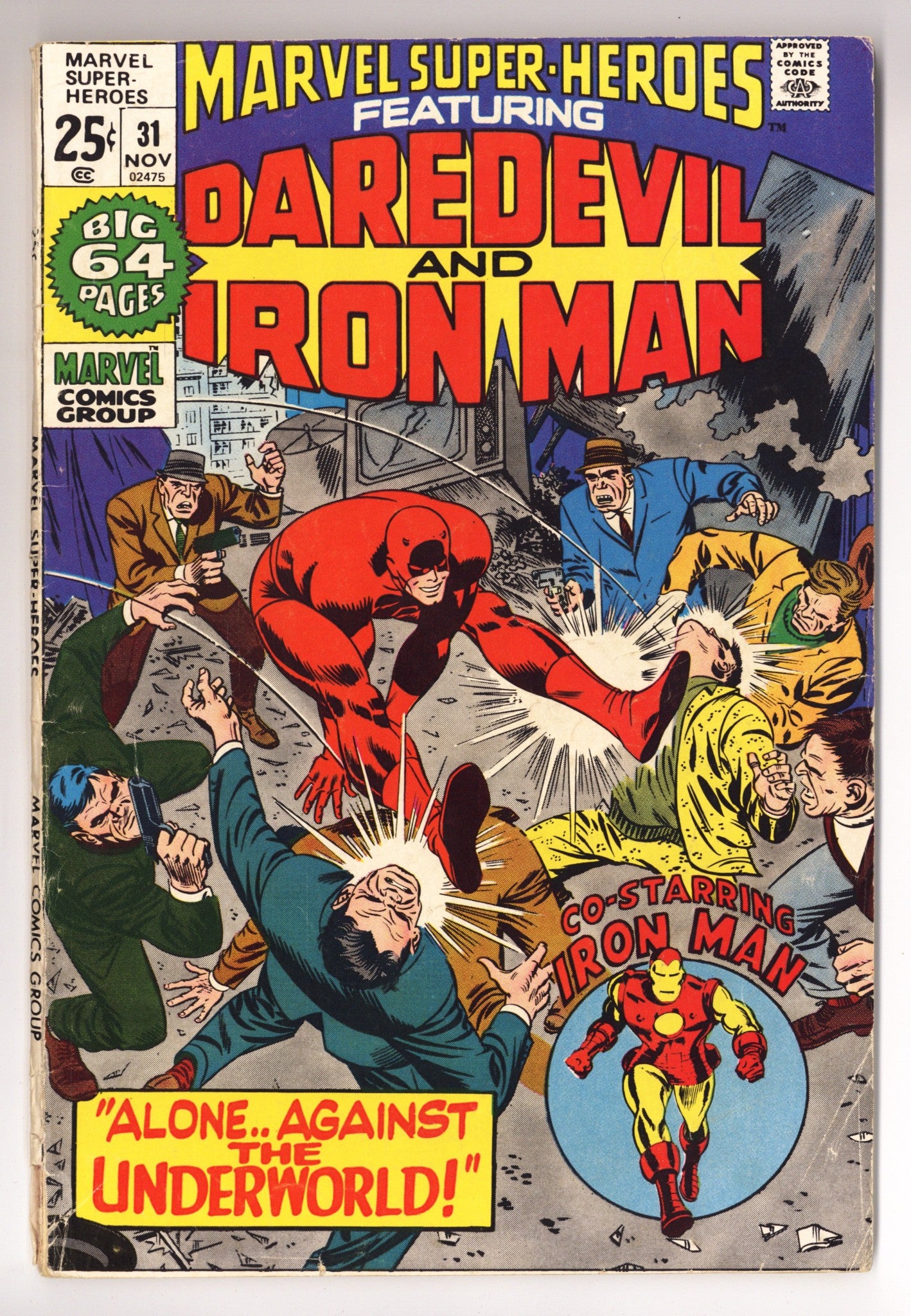 Marvel Super-Heroes Vol 1 31 VG- (3.5) (1971) 