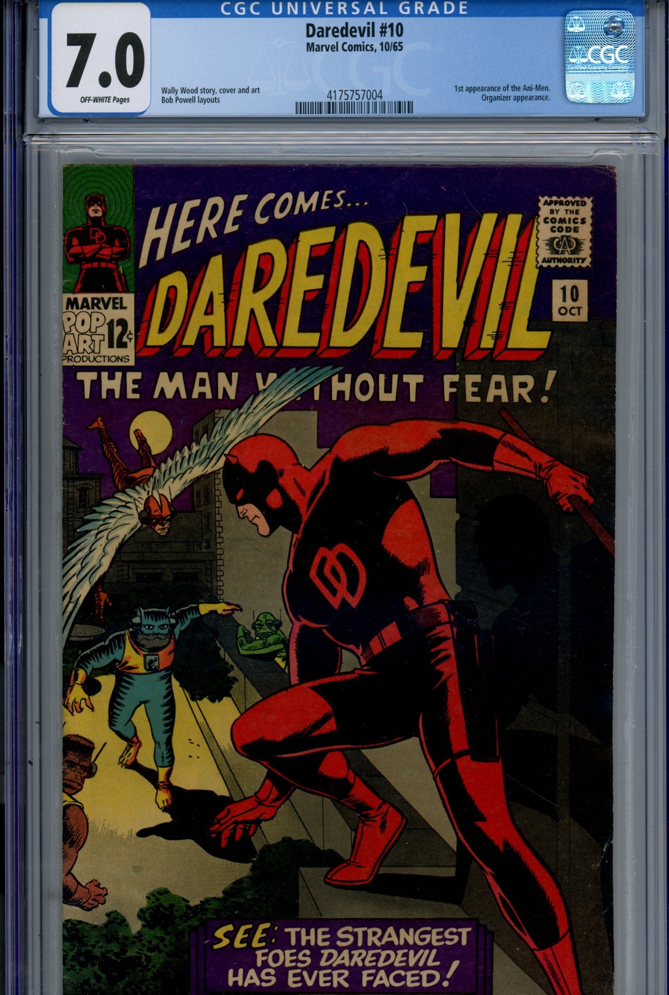 Daredevil Vol 1 10 CGC 7.0 (FN/VF) (1965) 