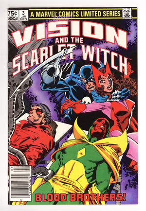 The Vision and the Scarlet Witch Vol 1 3 VF+ (8.5) (1983) Canadian Price Variant