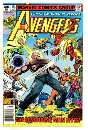 The Avengers Vol 1 183 VF- (7.5) (1979) Newsstand