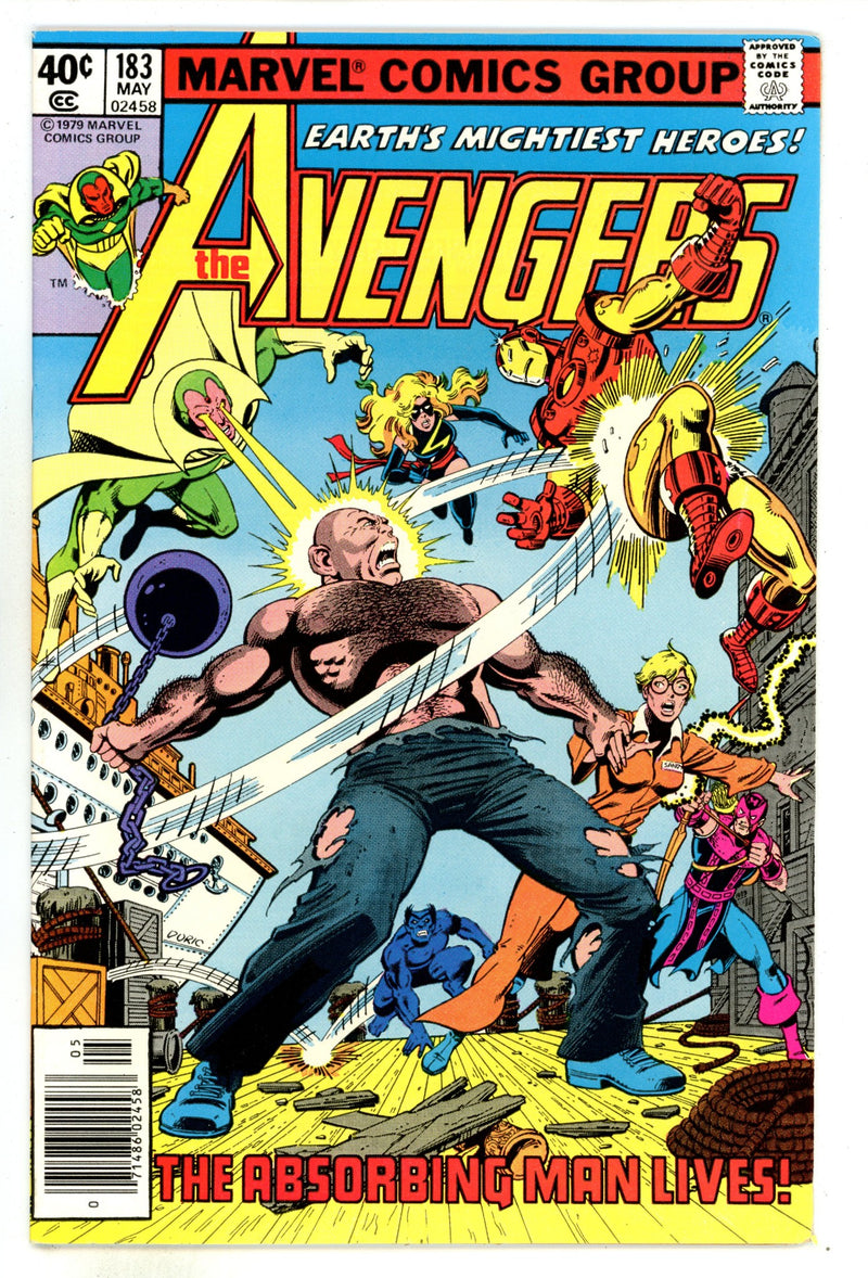 The Avengers Vol 1 183  VF- (7.5)   (1979)     Newsstand  