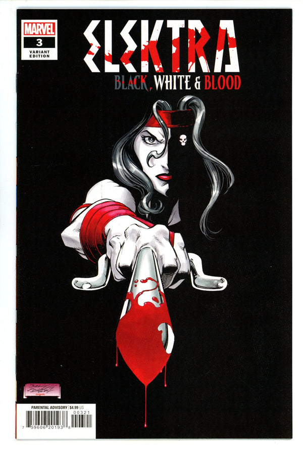 Elektra: Black, White, and Blood 3 High Grade (2022) Bagley Variant
