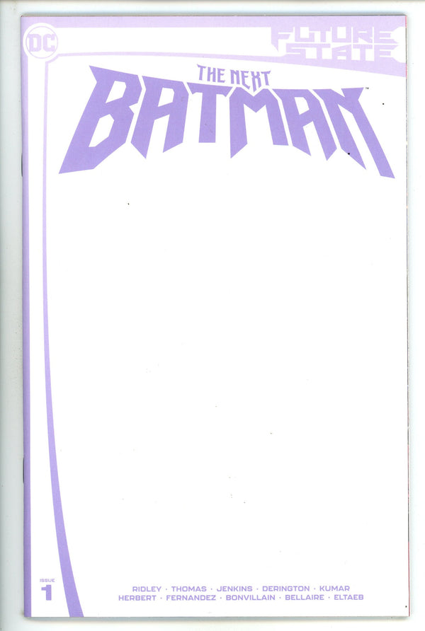 Future State: The Next Batman 1 High Grade (2021) Blank Variant