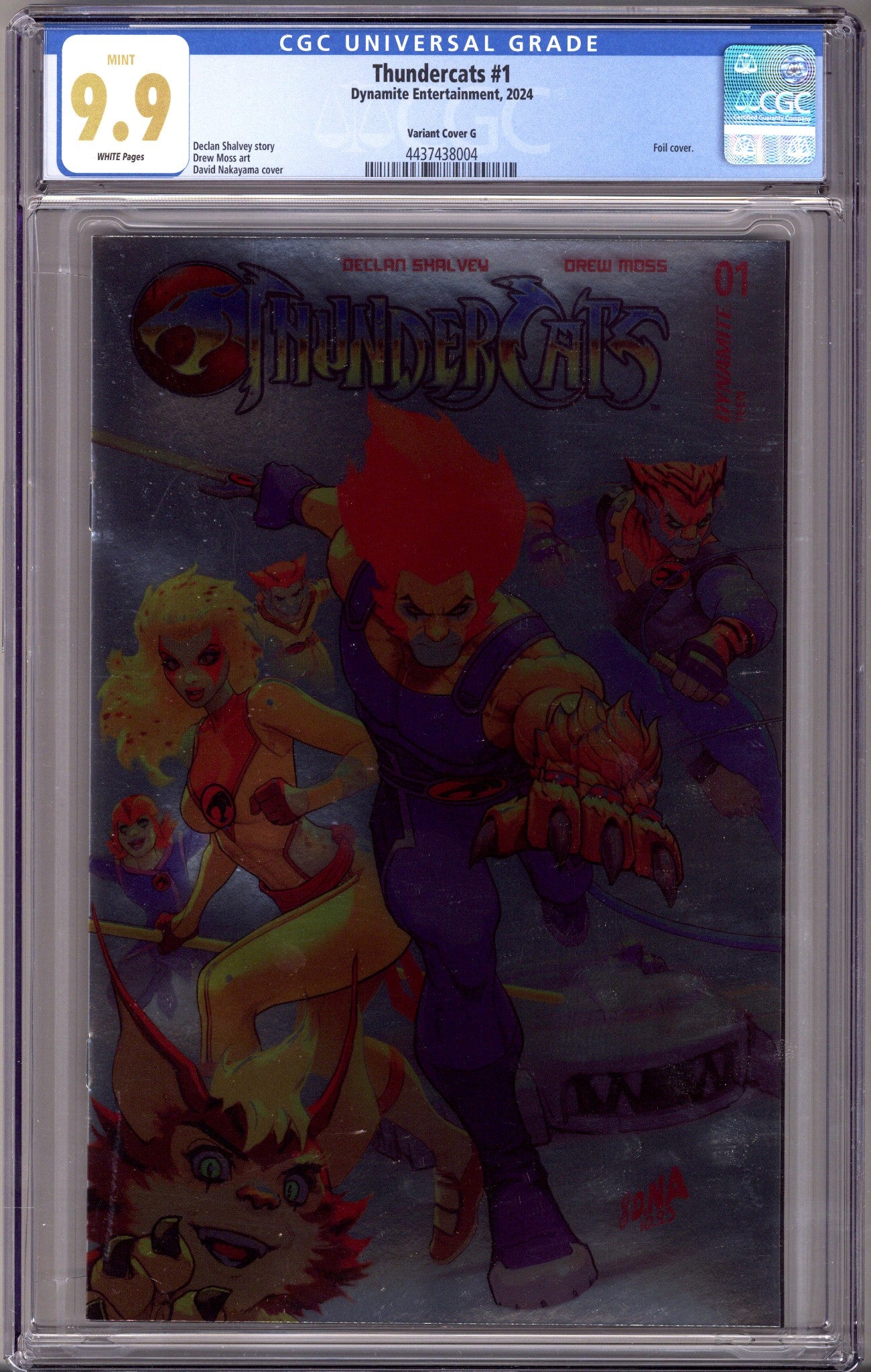 Thundercats 1 CGC 9.9 (MINT) (2024) Nakayama Foil Variant