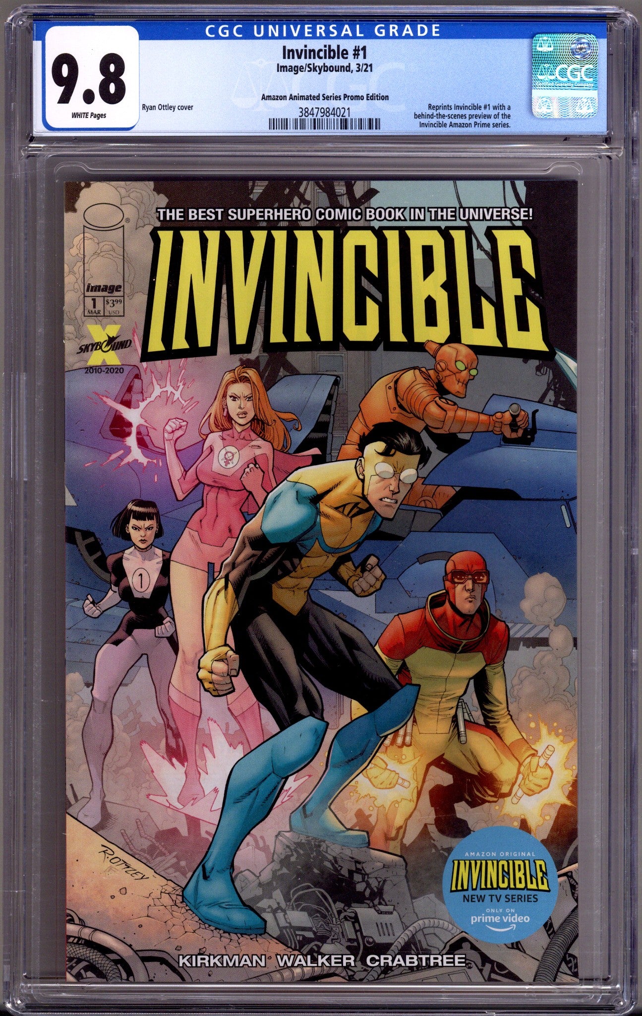 Invincible #1 Amazon Animated Series Promo   [nn] CGC 9.8 (NM/M)   (2021)        