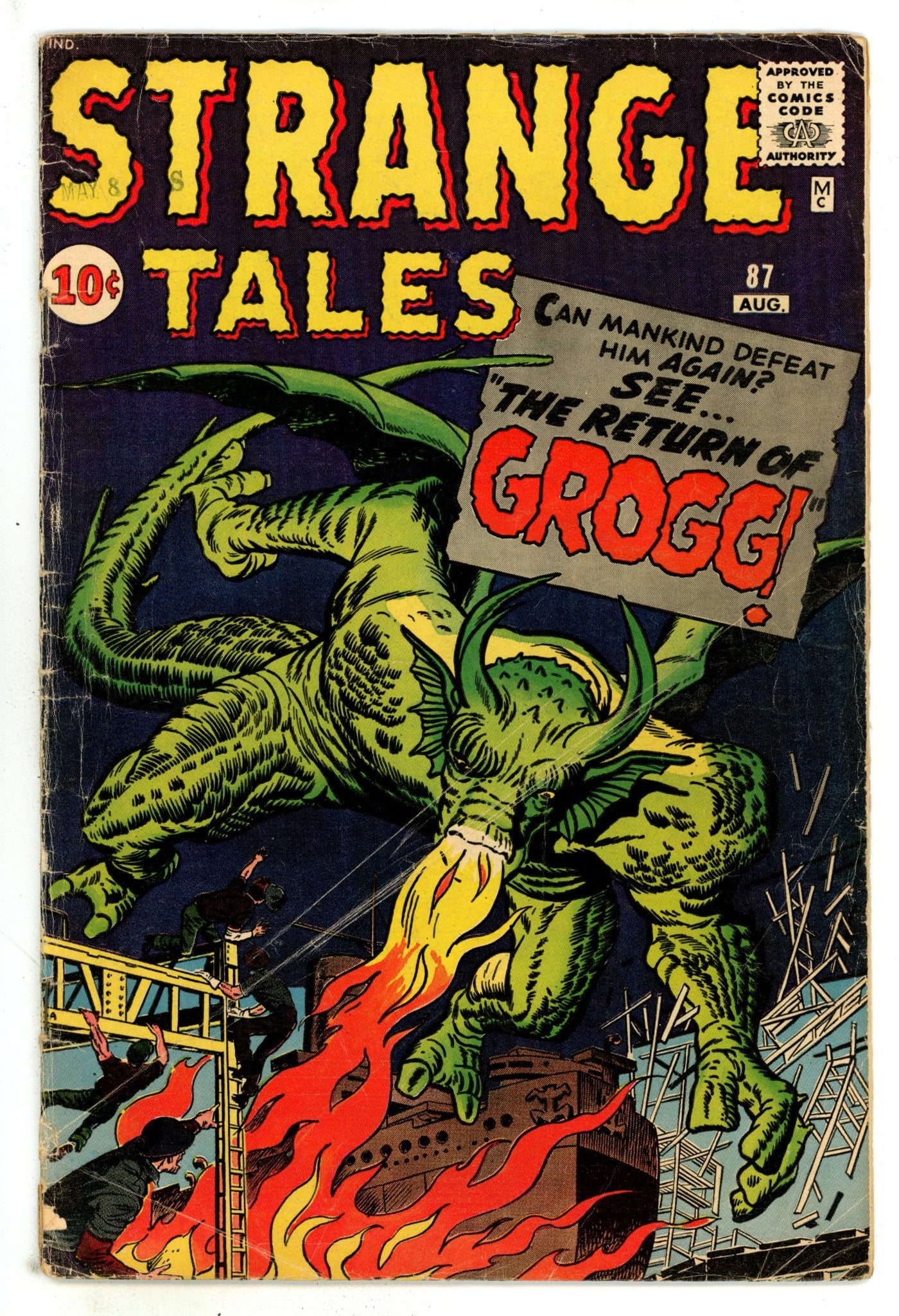 Strange Tales Vol 1 87 VG- (3.5) (1961) 