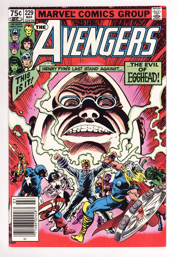 The Avengers Vol 1 229 NM- (9.2) (1983) Canadian Price Variant
