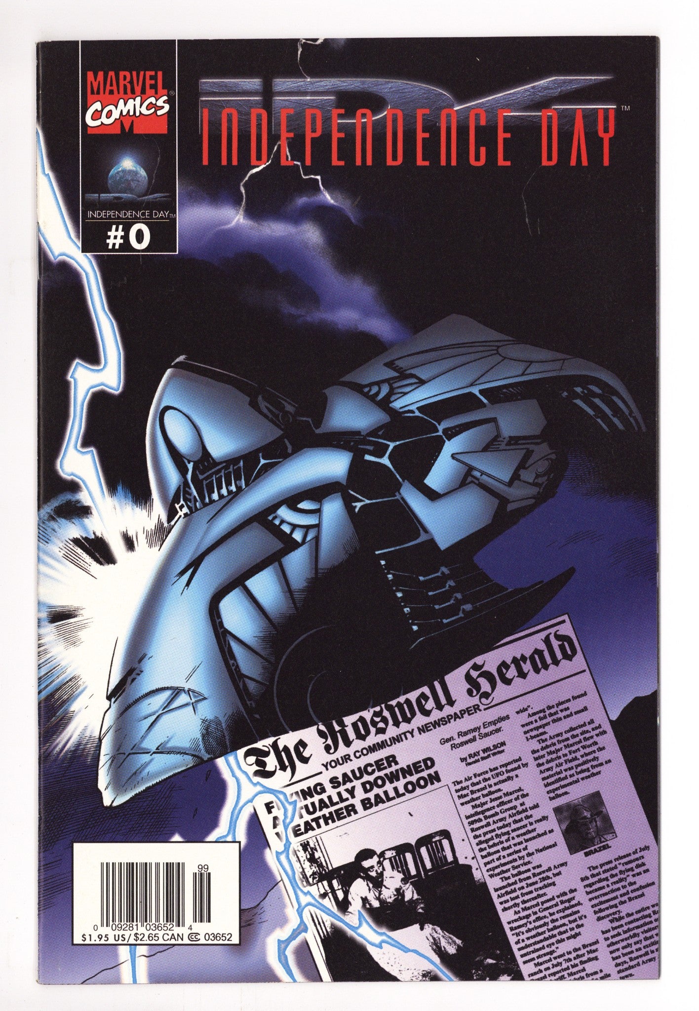 ID4: Independence Day 0 High Grade (1996) Newsstand 
