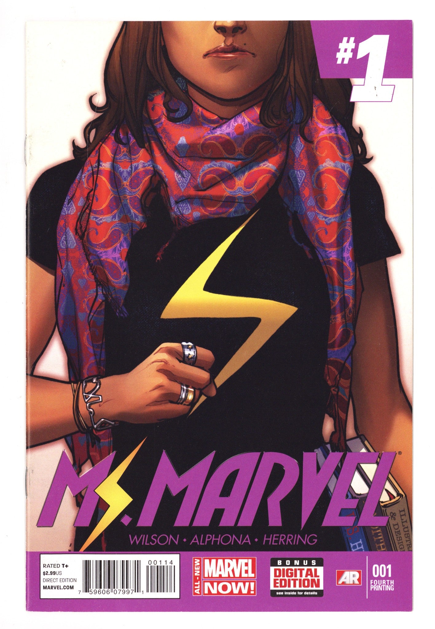 Ms. Marvel Vol 3 1  FN/VF (7.0)   (2014)     4th Print  