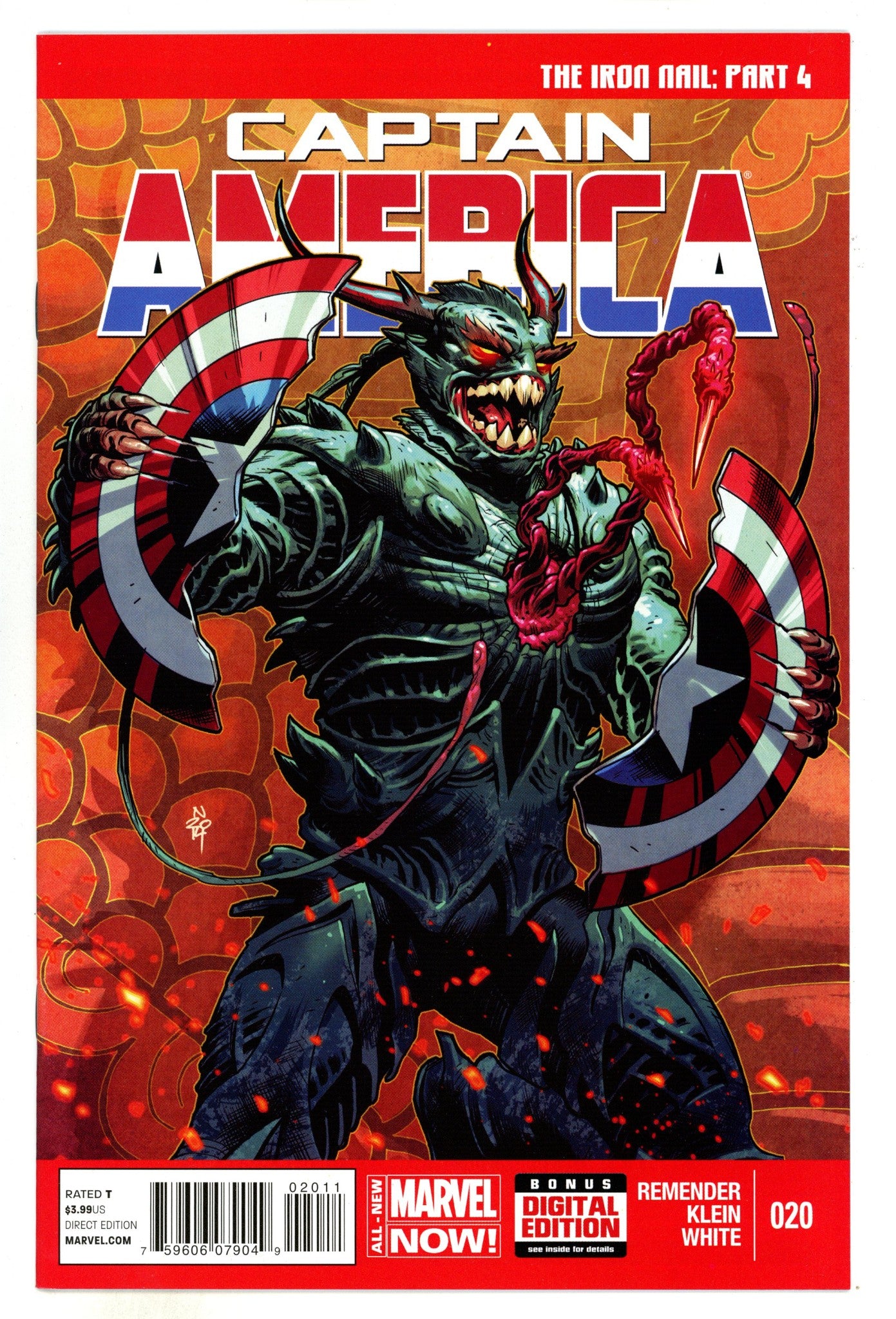 Captain America Vol 7 20 High Grade (2014) 