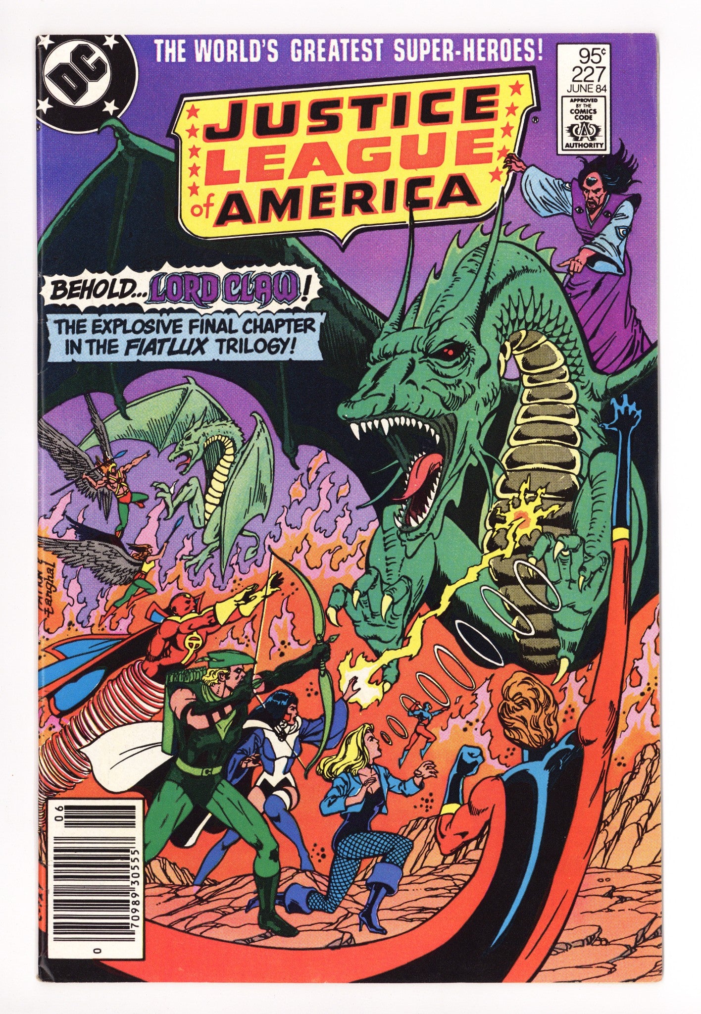 Justice League of America Vol 1 227 Mid Grade (1984) Canadian Price Variant 