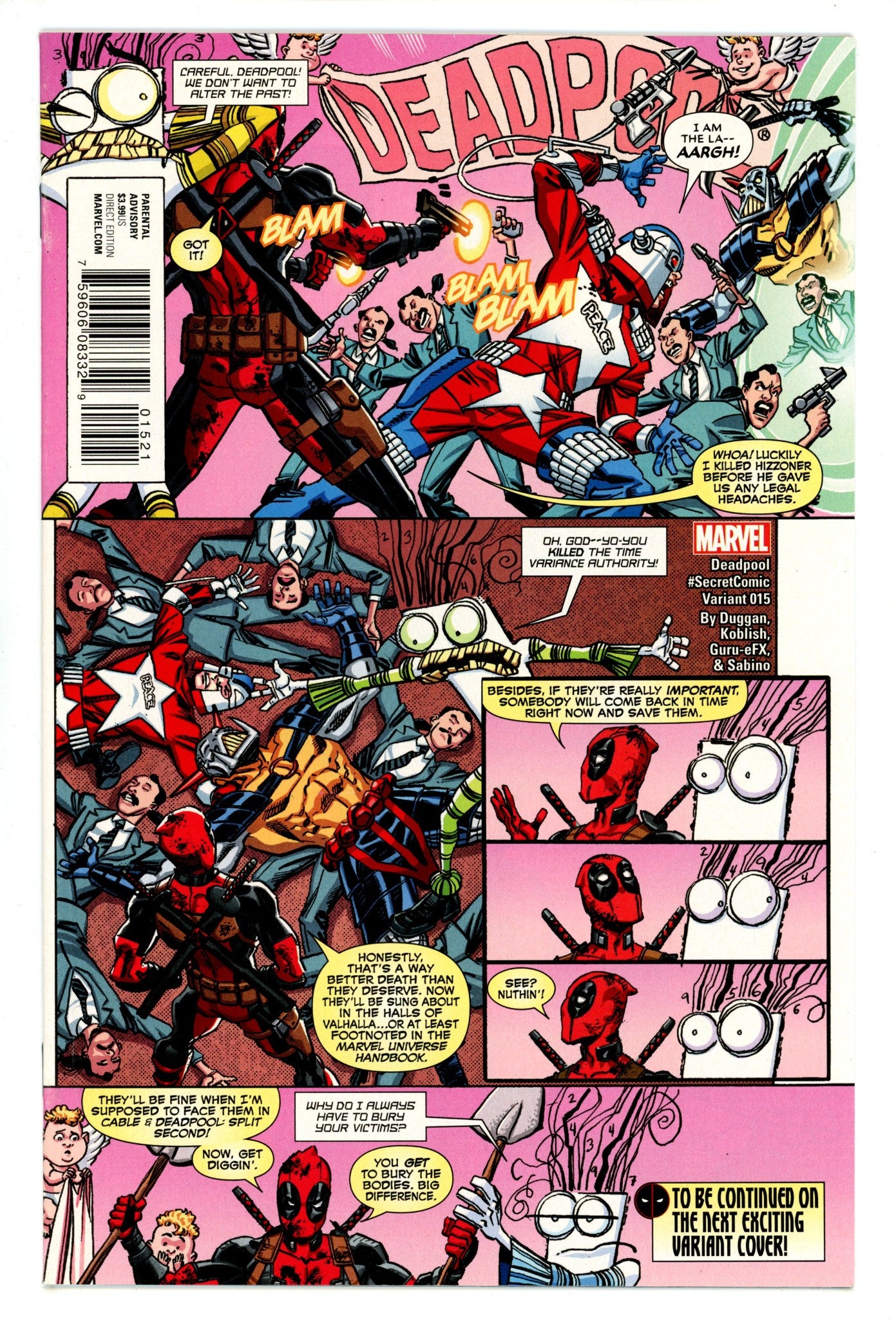 Deadpool Vol 5 15 High Grade (2016) Koblish Secret Variant 
