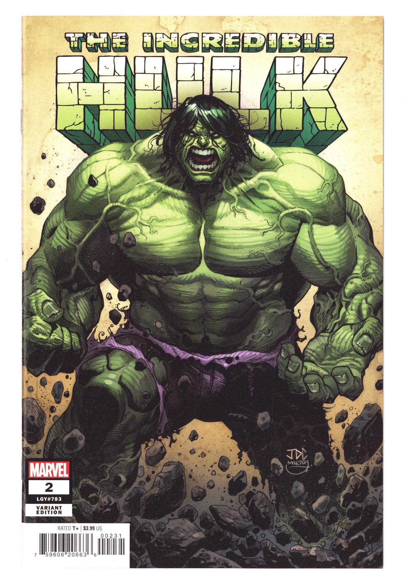 Incredible Hulk Vol 4 2 (783) High Grade (2023) Cassara Variant 