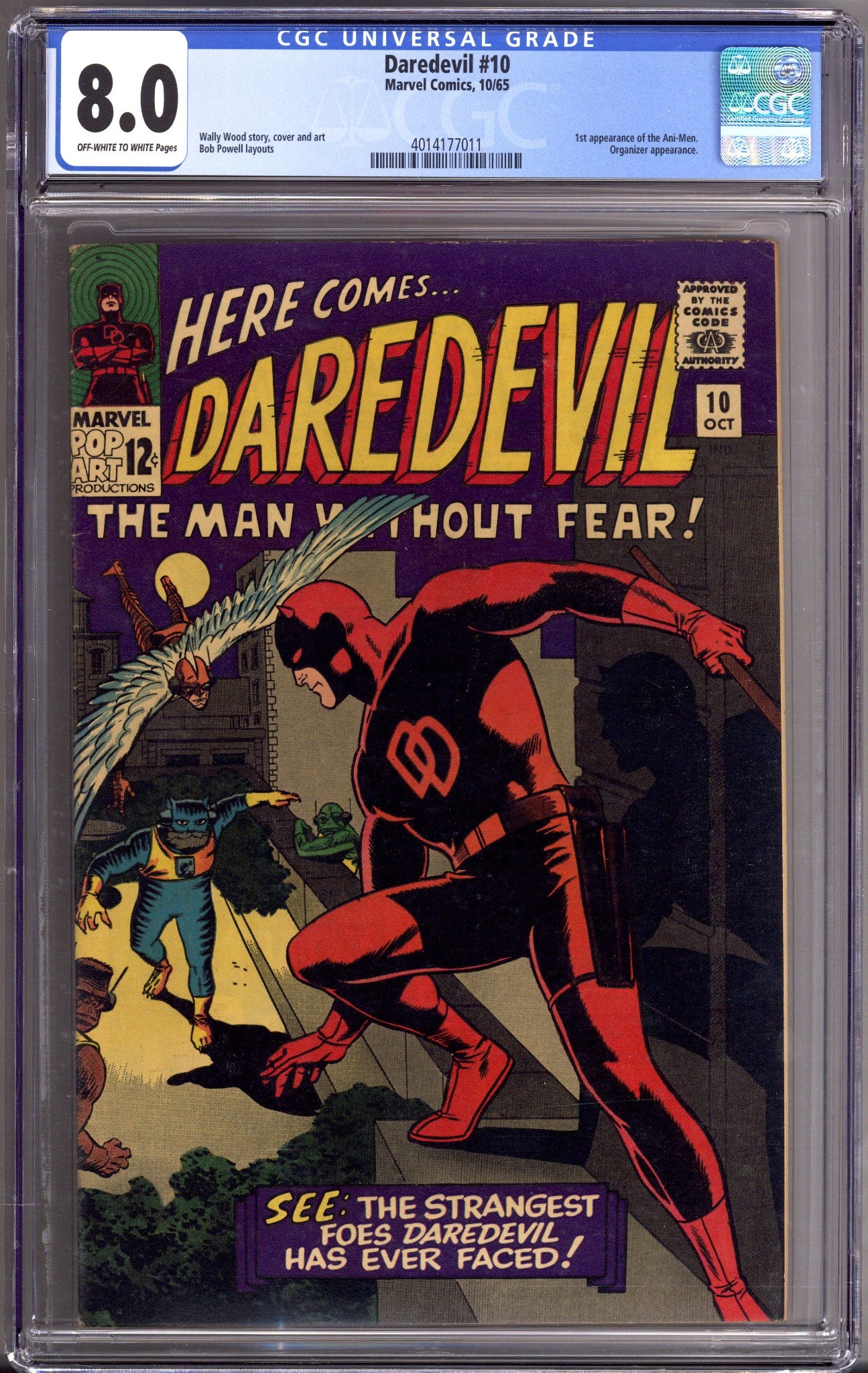Daredevil Vol 1 10 CGC 8.0 (VF) (1965) 
