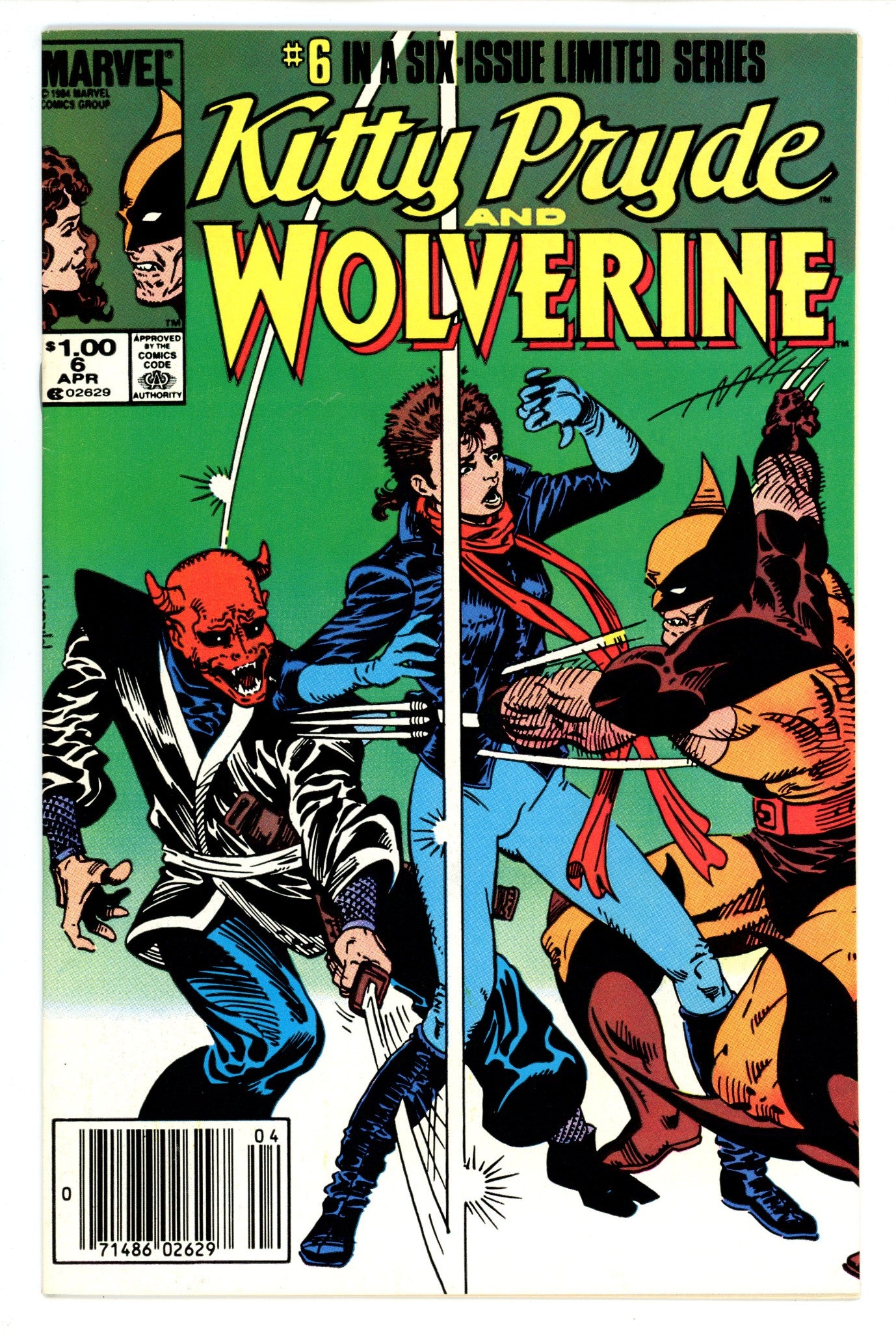Kitty Pryde and Wolverine 6 VF- (7.5) (1985) Canadian Price Variant 
