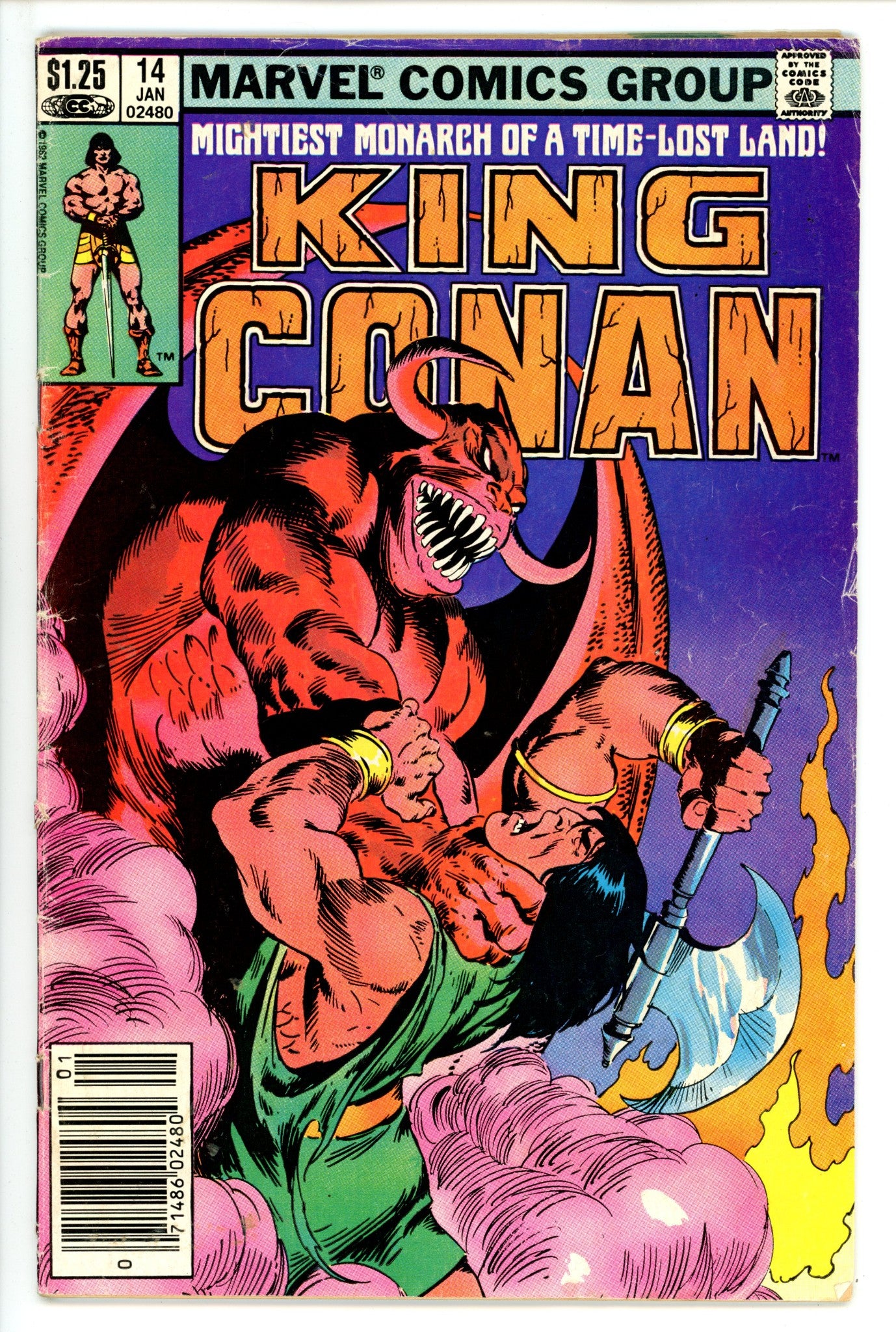 King Conan 14 Canadian Variant GD/VG (1982)