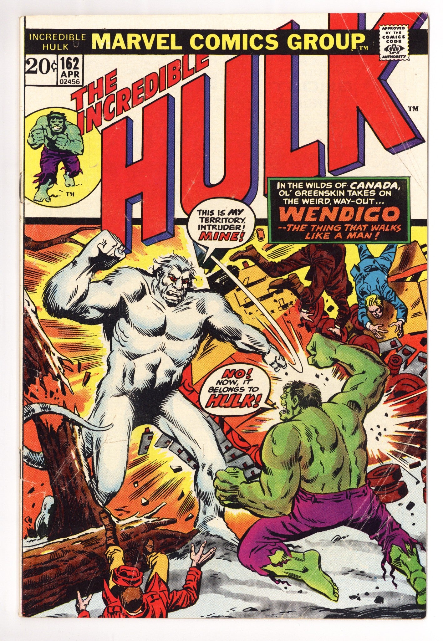 The Incredible Hulk Vol 1 162 VG- (3.5) (1973) 