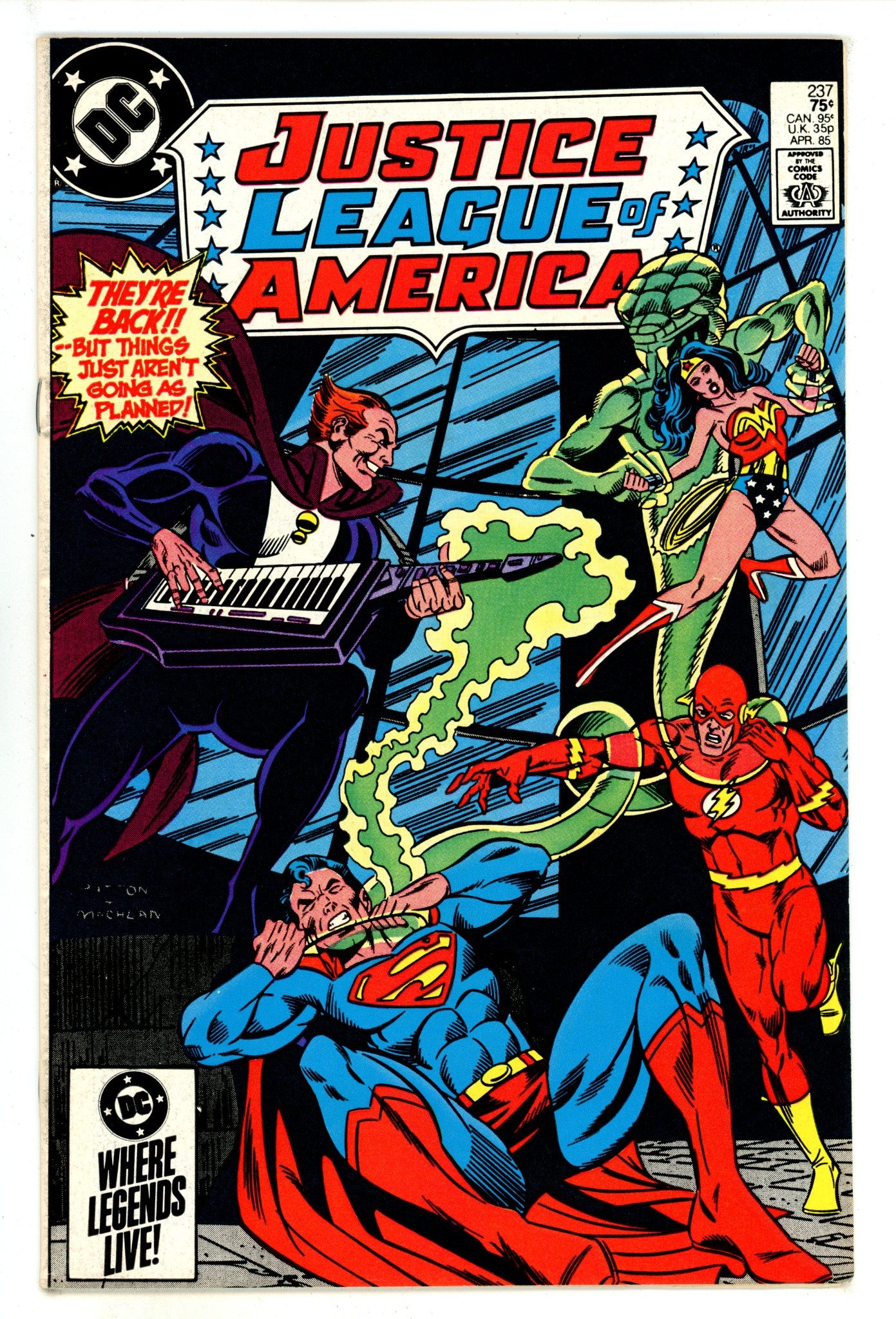 Justice League of America Vol 1 237 High Grade (1985) 